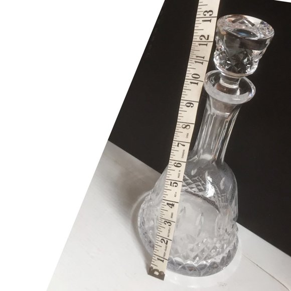 𝐕𝐈𝐍𝐓𝐀𝐆𝐄 Crystal DECANTER ☘️ 12.5" Tall - Picture 4 of 9